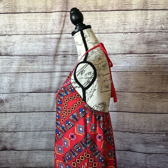 Flying Tomato Aztec Tribal Halter Maxi Dress XS - Picture 6 of 9